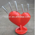 Heart-shaped Stainless Steel Kitchen Knife Set